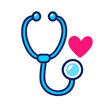 Stethoscope with a heart representing skilled nursing care