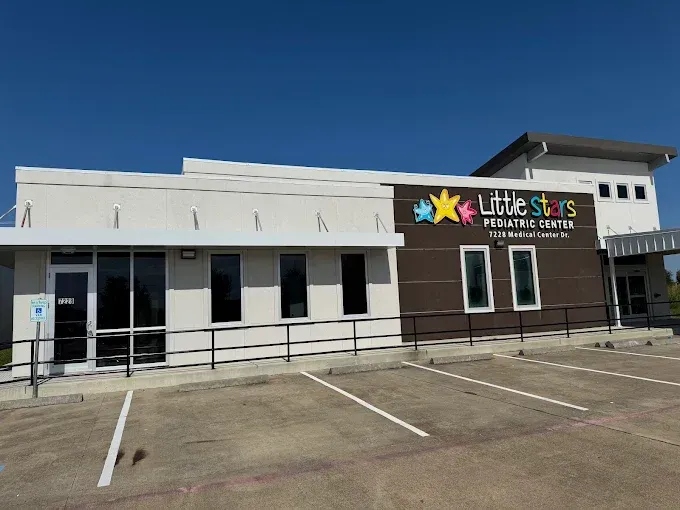 Little Stars Pediatric Center exterior and entrance at 7228 Medical Center Drive in Texas City