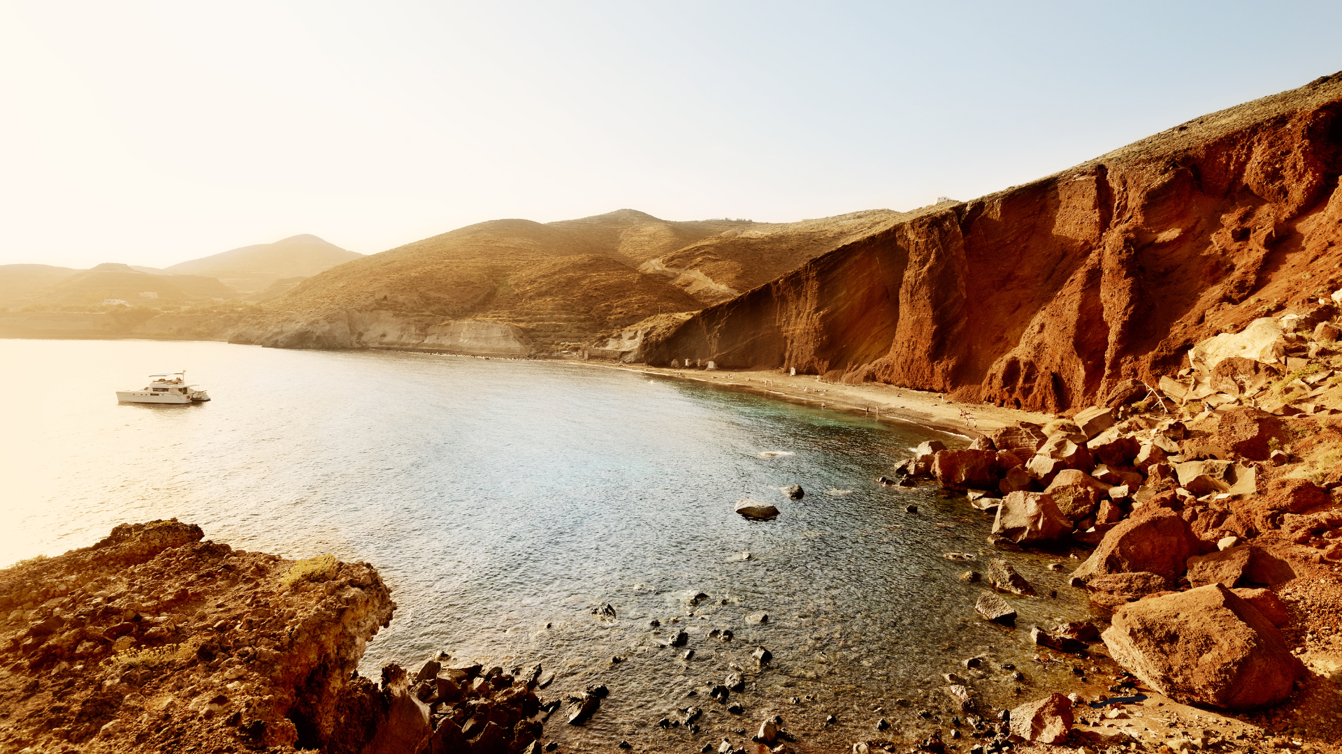 santorini red beach