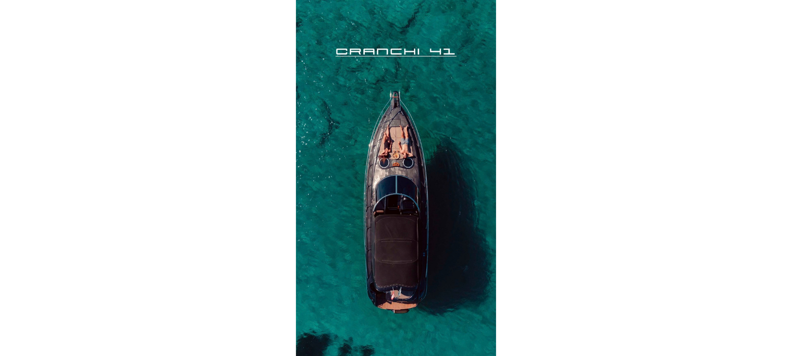 Cranchi 41 aerial top view