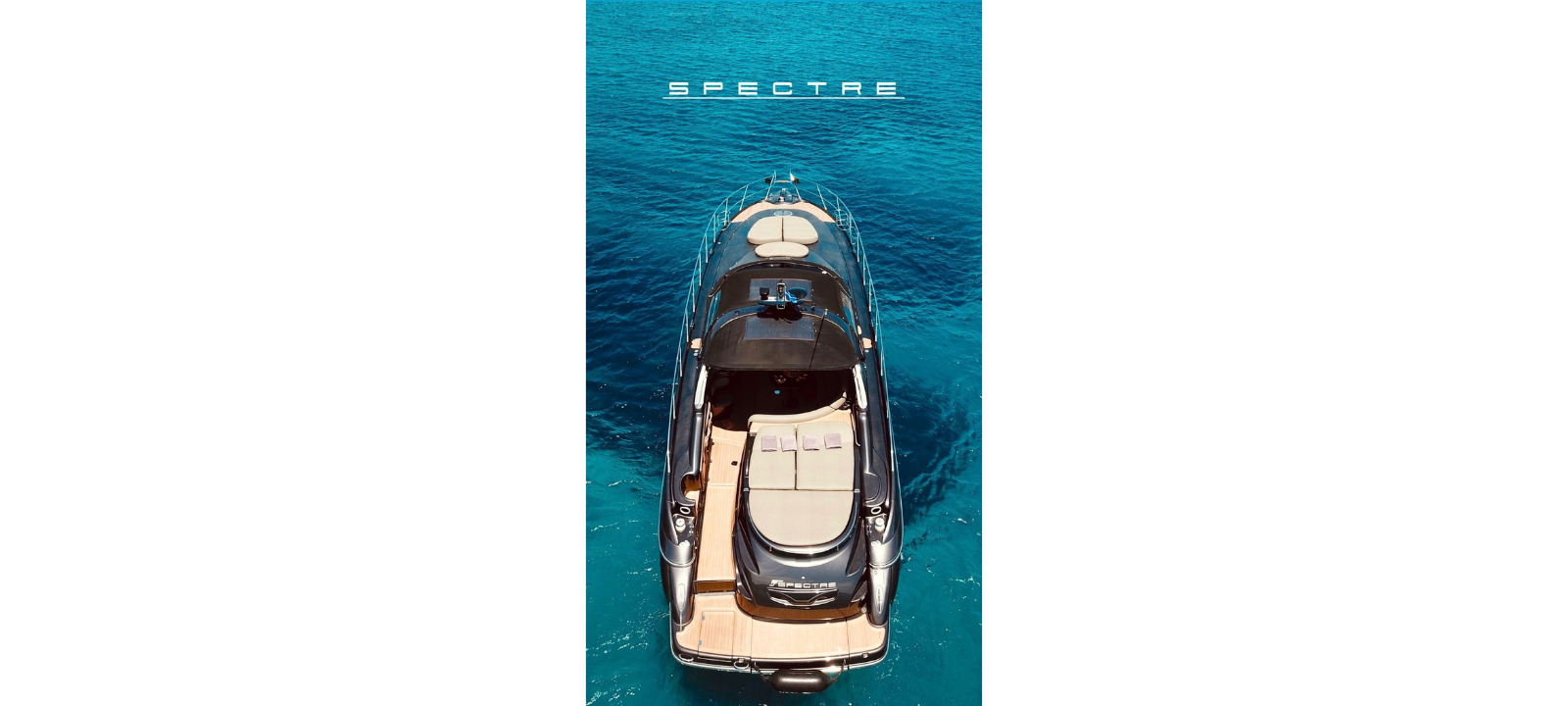 Cranchi 50ft yacht top view