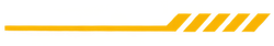 Yellow progress-style stripes on a white bar with a gray line beneath it