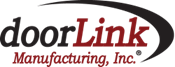 A logo for doorlink manufacturing inc. is shown on a white background.