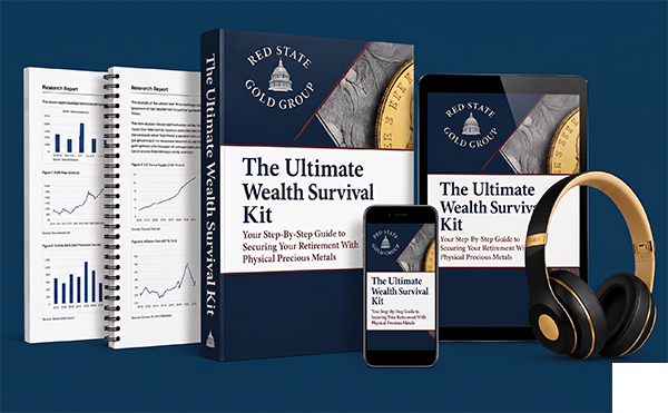 A book titled the ultimate wealth survival kit