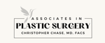 Logo for Associates in Plastic Surgery by Christopher Chase, MD, FACS, with a hummingbird graphic.