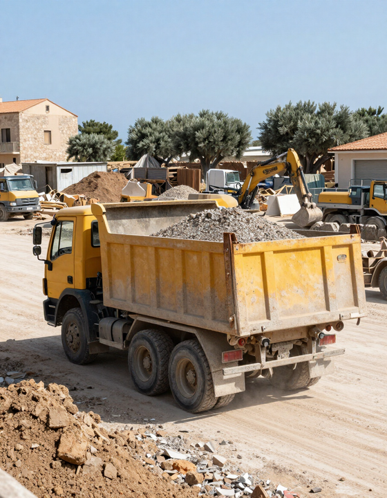 Mezzo Pattitoni al lavoro in un'area operativa pubblica