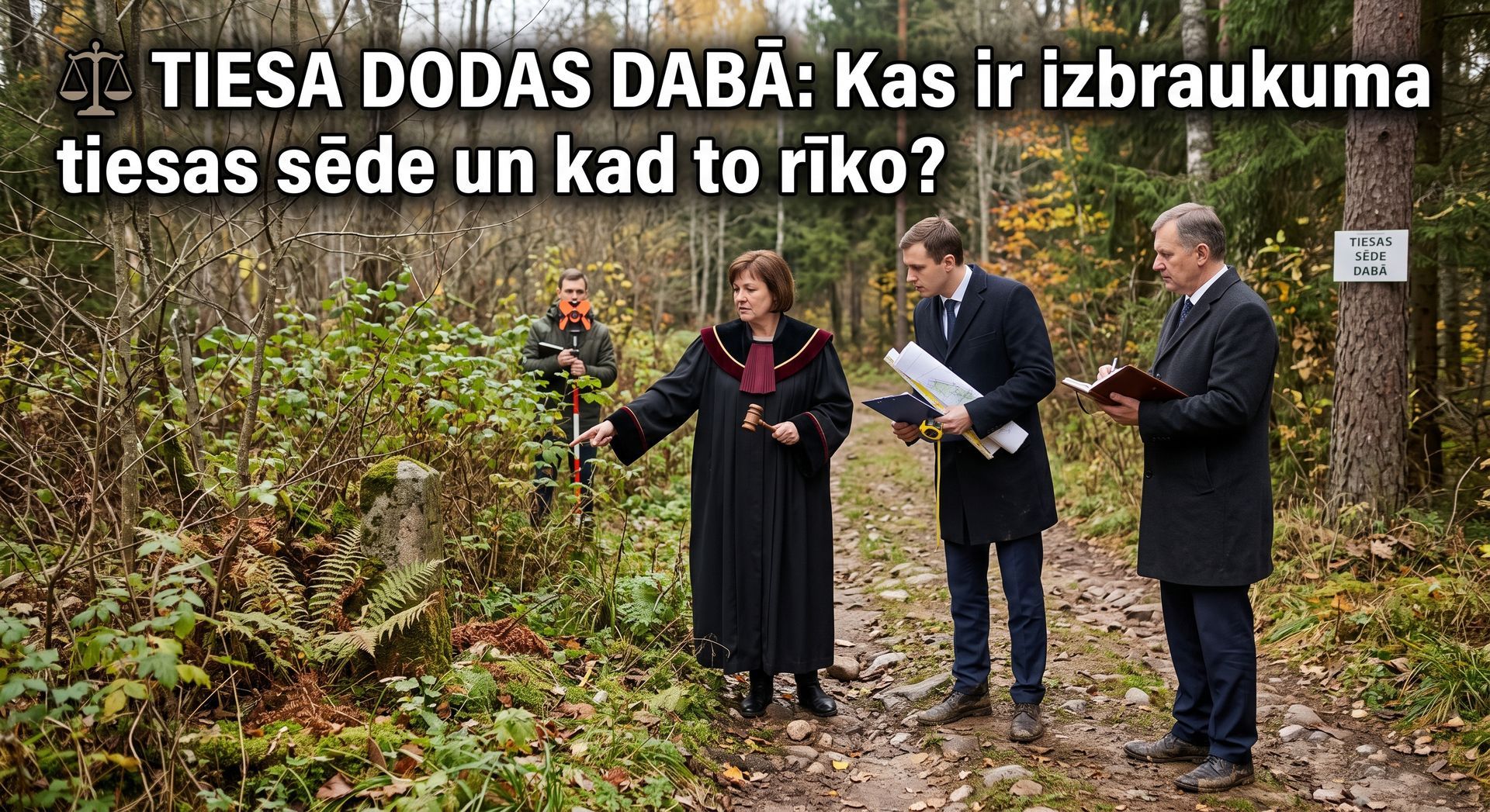Tiesa dodas dabā