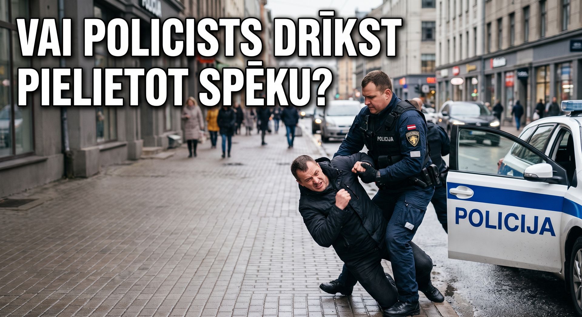 Vai policists drīkst pielietot spēku
