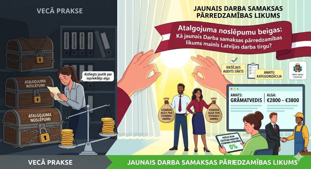 Atalgojuma noslēpumu beigas: Kā jaunais Darba samaksas pārredzamības likums mainīs Latvijas darba tirgu