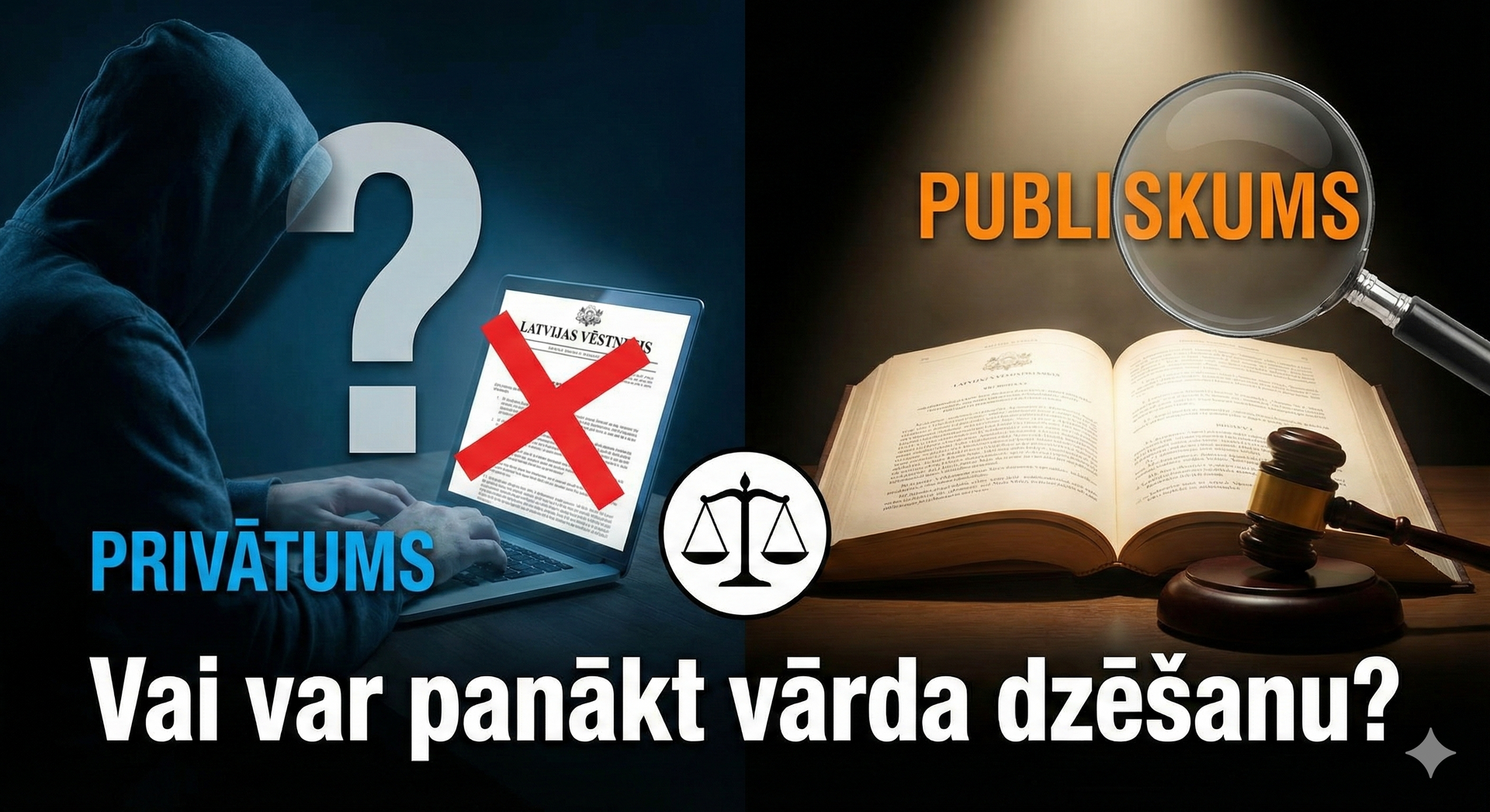 Privātums pret publiskumu: Vai var panākt vārda dzēšanu no 