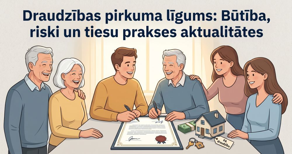Draudzības pirkuma līgums: Būtība, riski un tiesu prakses aktualitātes