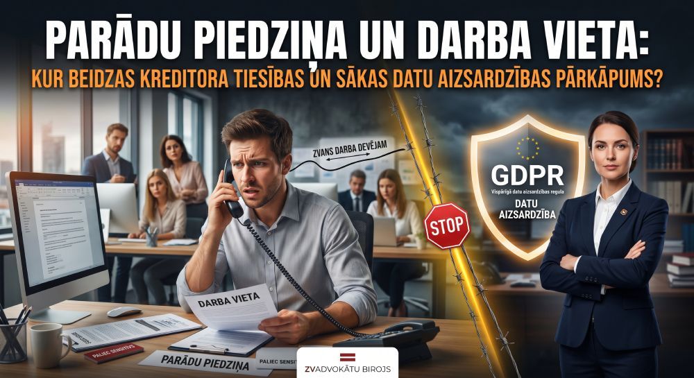 Parādu piedziņa un darba vieta: Kur beidzas kreditora tiesības un sākas datu aizsardzības pārkāpums