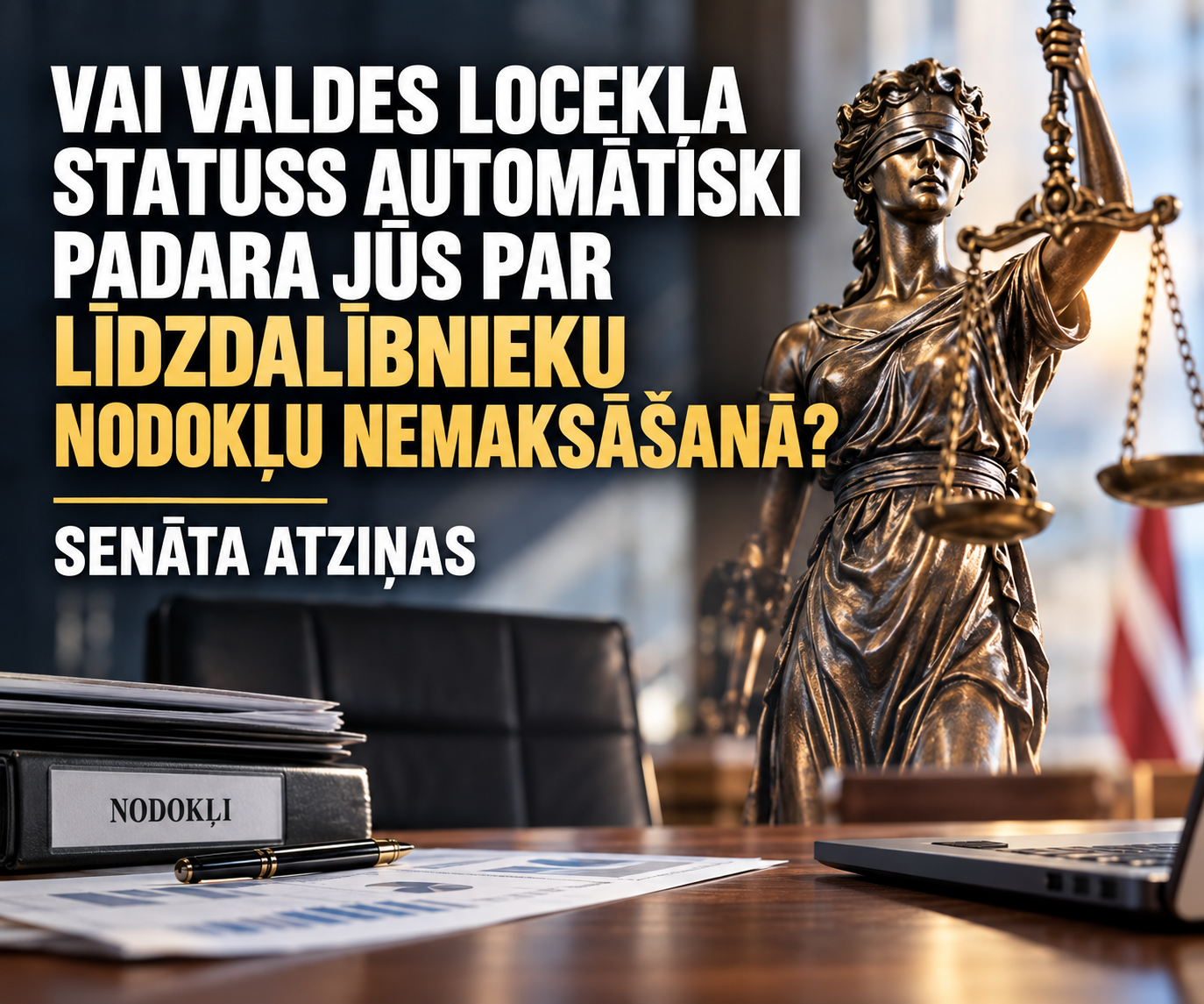 valdes locekļa statuss automātiski padara jūs par līdzdalībnieku nodokļu nemaksāšanā