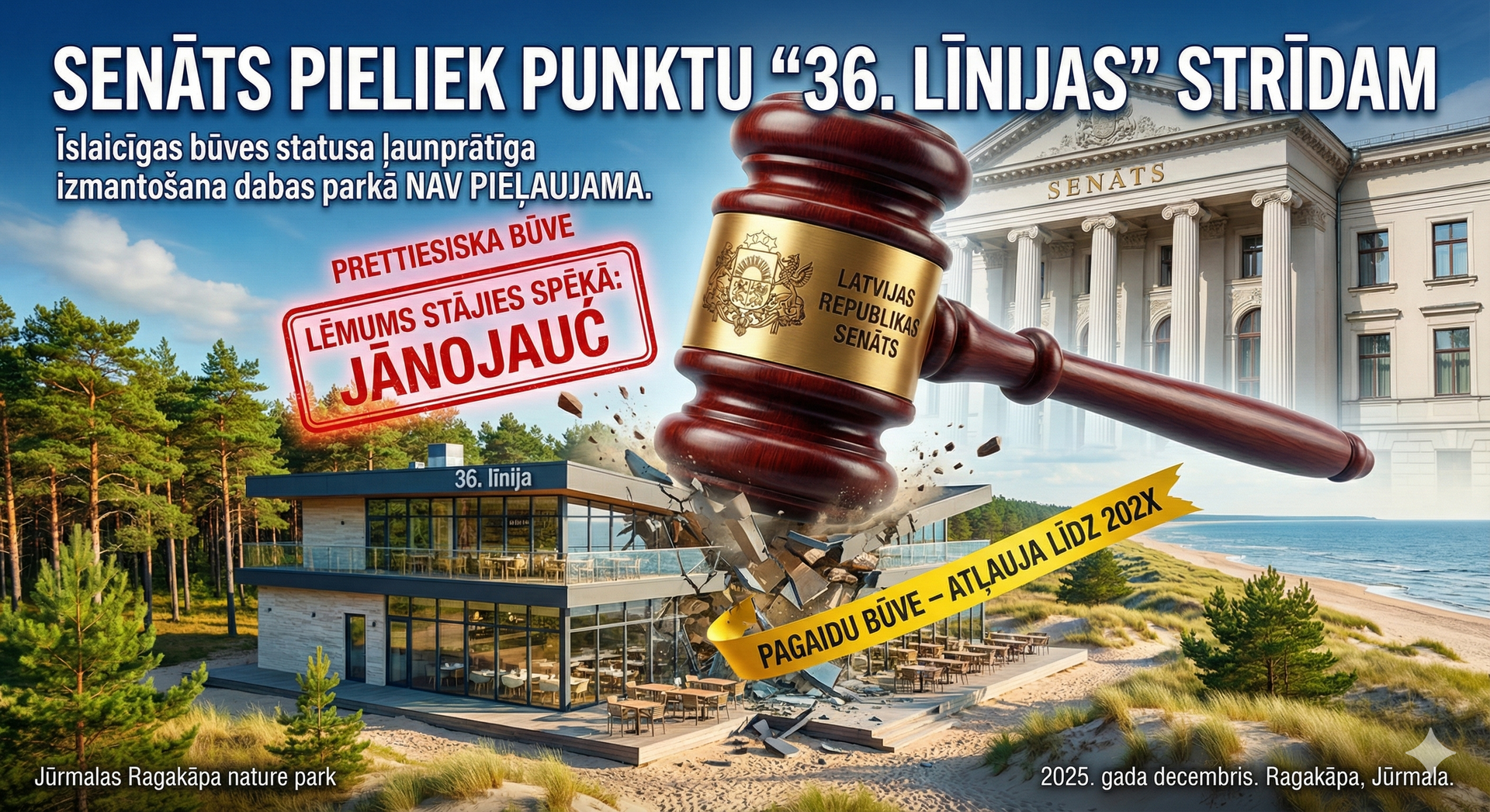 Senāts pieliek punktu strīdam par bijušo restorāna