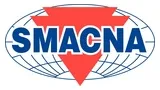 SMACNA logo with blue text over a red triangle and globe lines
