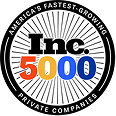 Inc. 5000 logo: black circle with 