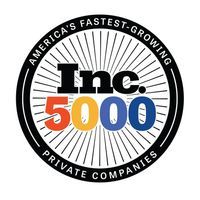 Inc. 5000 logo: black circle with