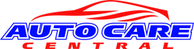 Logo for Demo Auto Repair: text with a gear icon, red and navy colors.