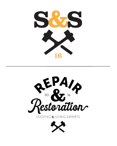 A logo for s & s repair and restoration