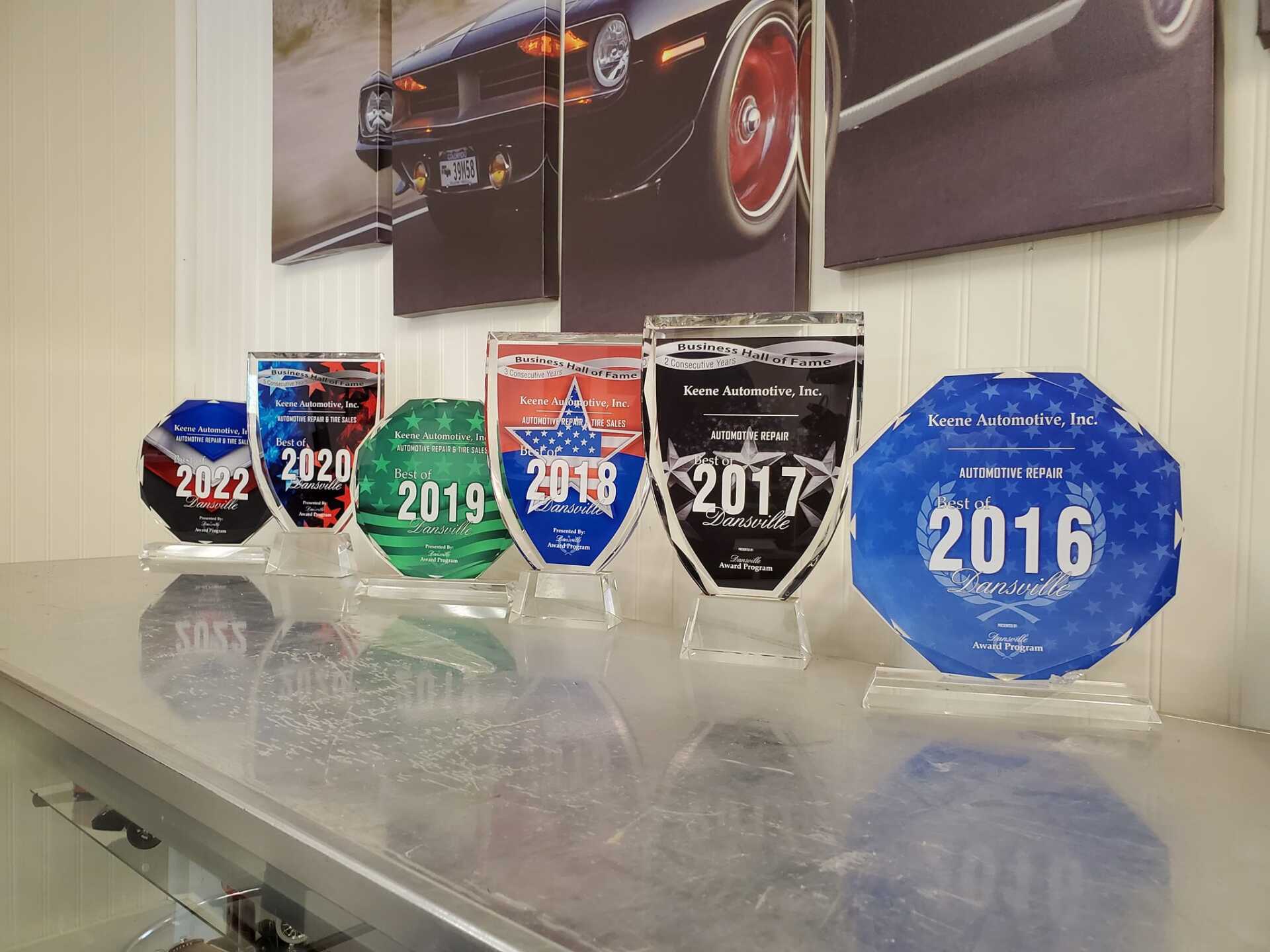 Keene Automotive awards