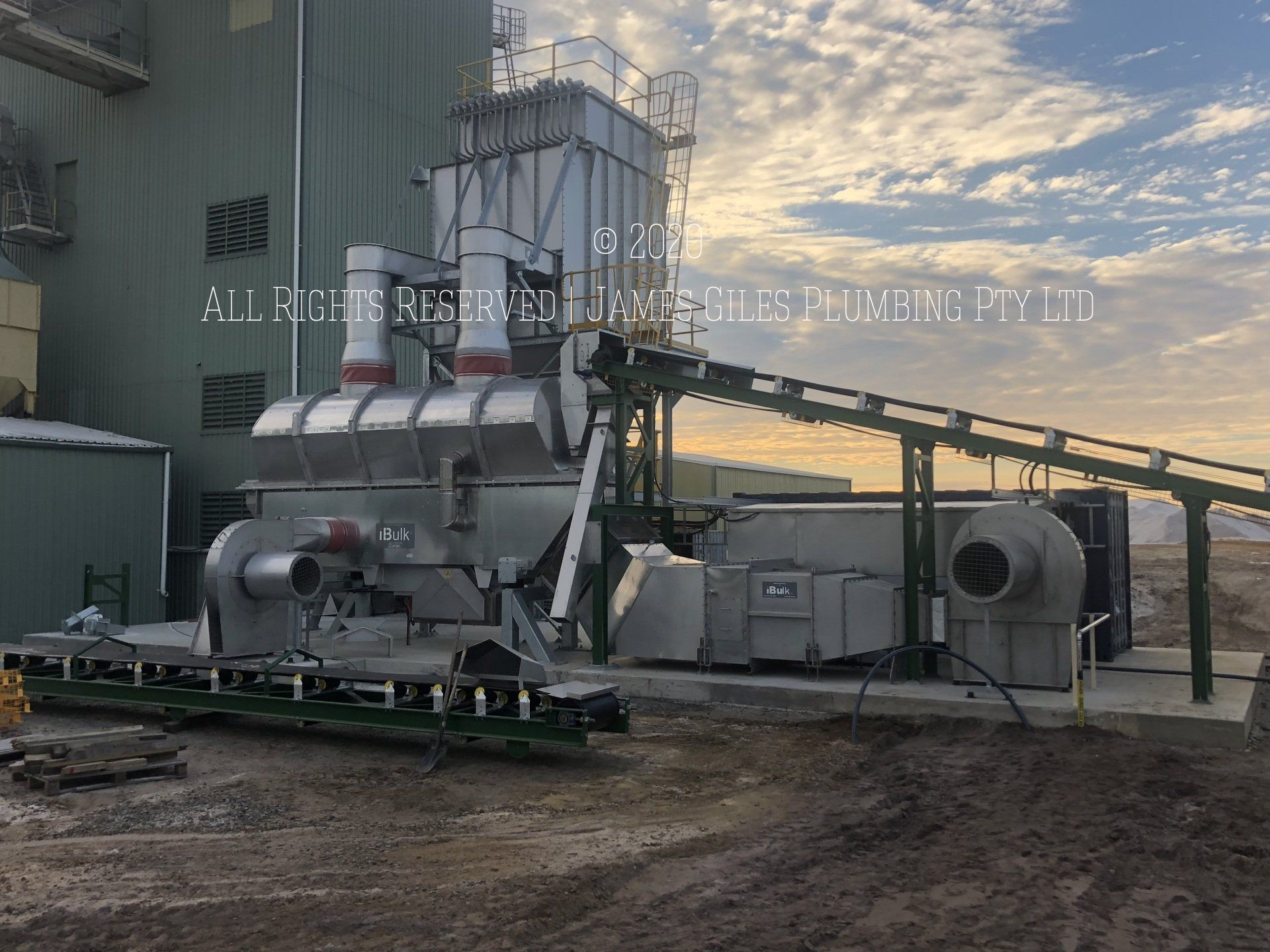 7.5kl Tanks and Gas System Installed for Type B Gas Sand Dryer Completed by James Giles Plumbing Pty Ltd