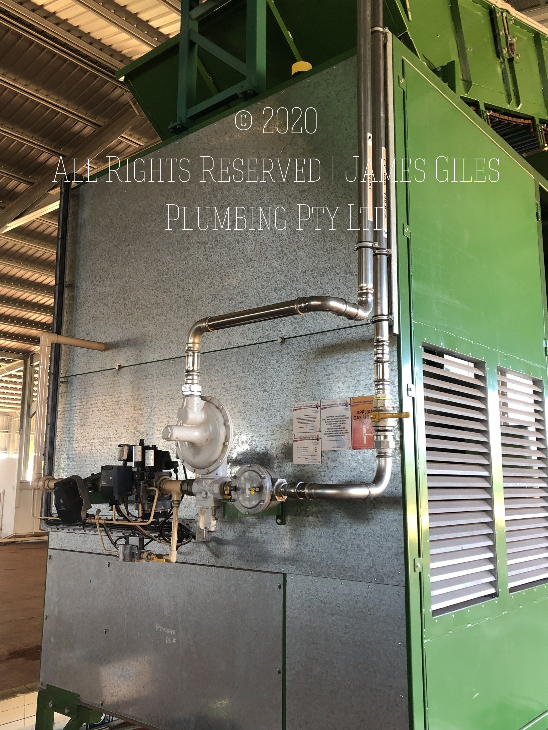 James Giles Plumbing Pty Ltd - Type B Gas Project Install and Commissioning of Type B Gas Appliance and LPG Gas System
