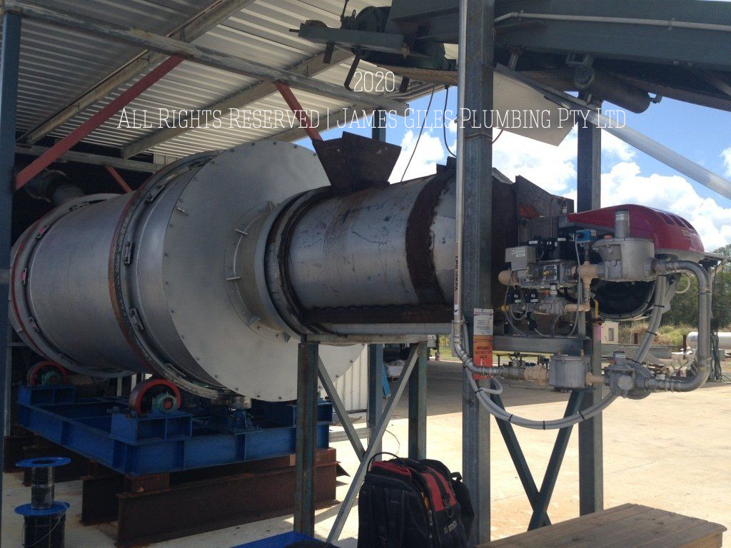 James Giles Plumbing Pty Ltd Type B Gas Project - Install and Commission New Large 9gi/h 3 Pass River Sand Drying System