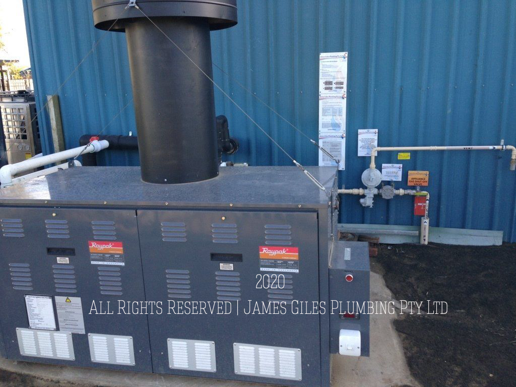 Install & Commission Small Industrial Pool Heater for Indoor Pool Completed by James Giles Plumbing Pty Ltd Type B Gas Team