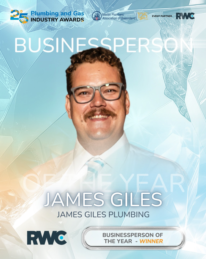 James Giles Business Person of the Year Winner 2025 with the MPAQ
