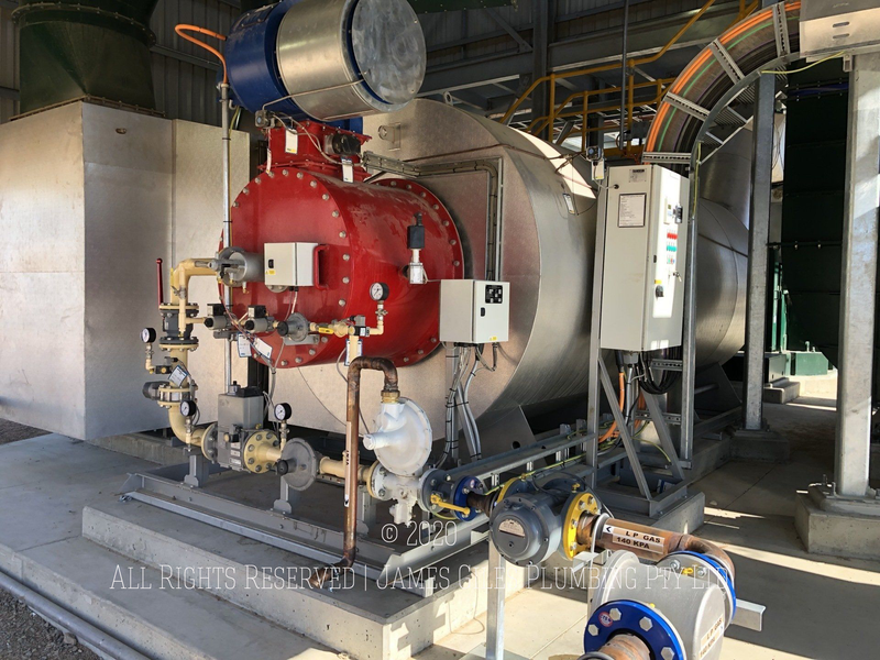 Type B Gas Drying Plant in Far North Queensland which was commissioned by James Giles Plumbing Pty Ltd