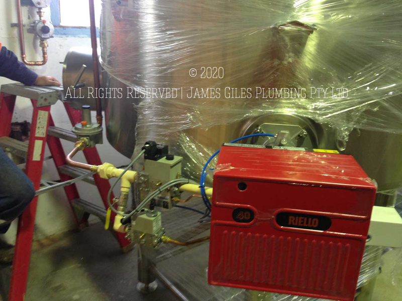 James Giles Plumbing Pty Ltd Installed and Commissioned a New Small Type B Gas Kettle for a Brew House