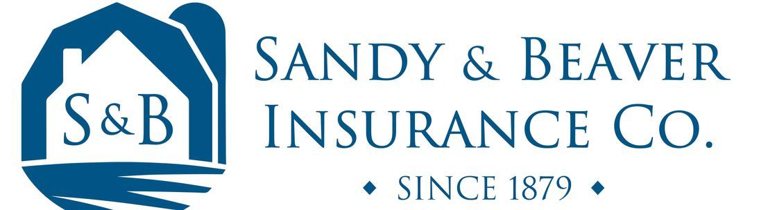 Logo of Sandy & Beaver Insurance Co. with a house icon, 