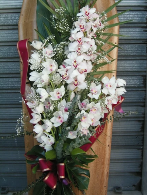 fiori su bara