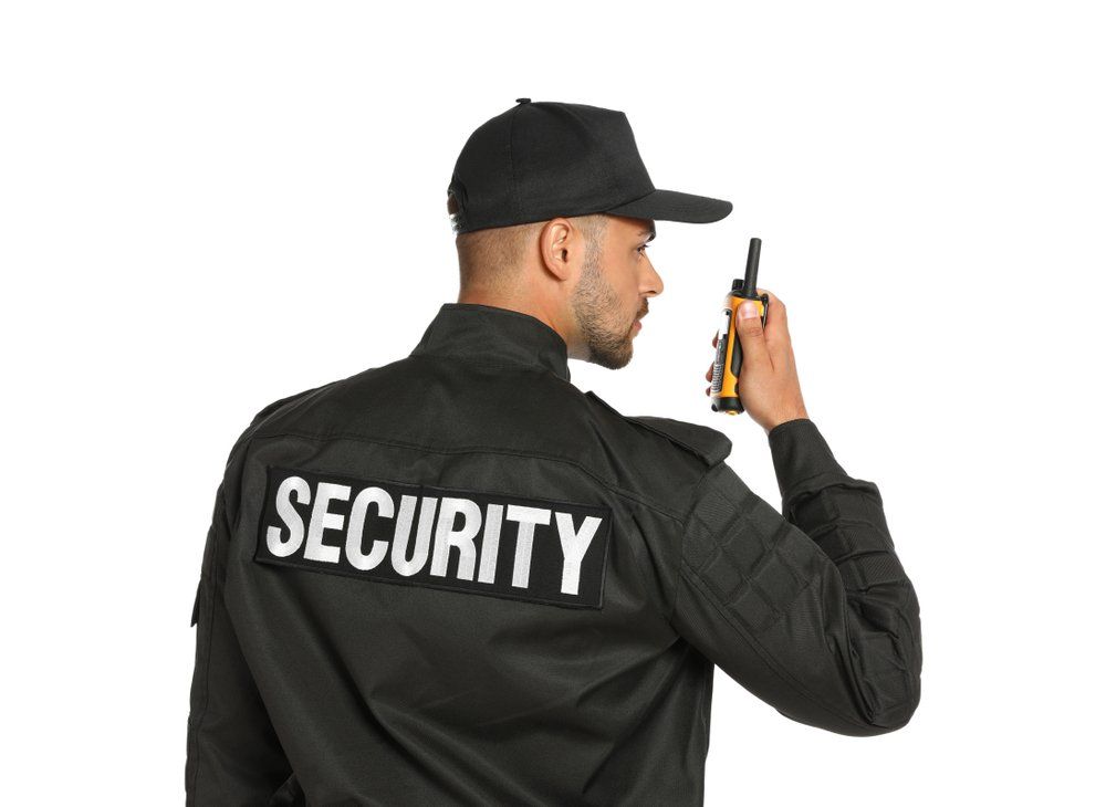 Male Security Guard in Uniform Male Security Guard in Uniform