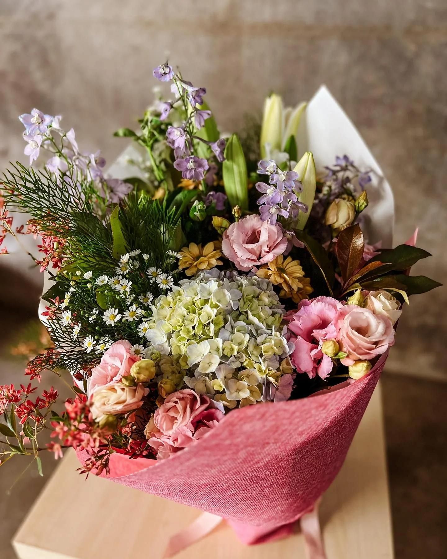 Bouquet Of Pastel Blooms Illustrating Meaning Behind Flowers