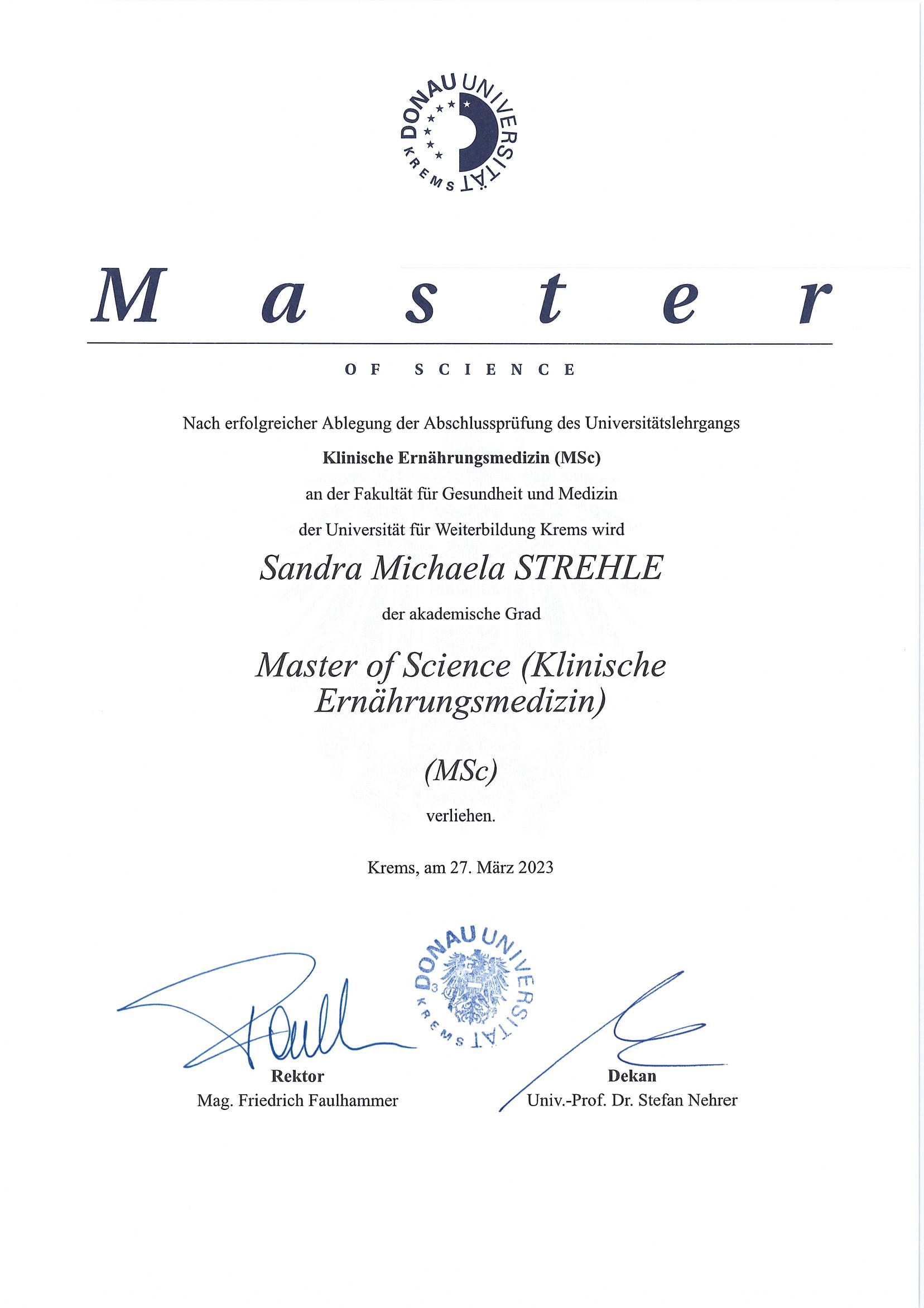 Masterurkunde