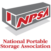 A logo for the national portable storage association