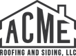 Logo for Acme Roofing and Siding, LLC, a roofing and siding company. The logo contains the word “ACME” inside a house outline.