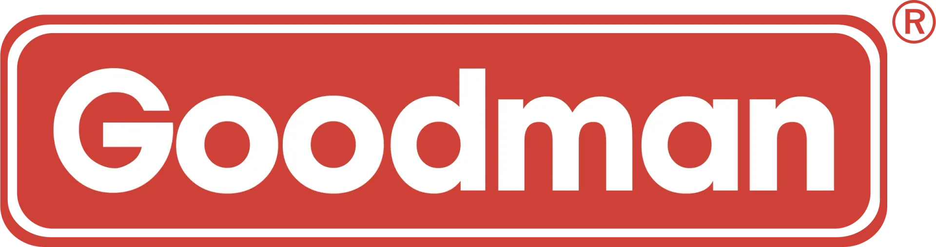 Rheem logo: white text on a red circular background