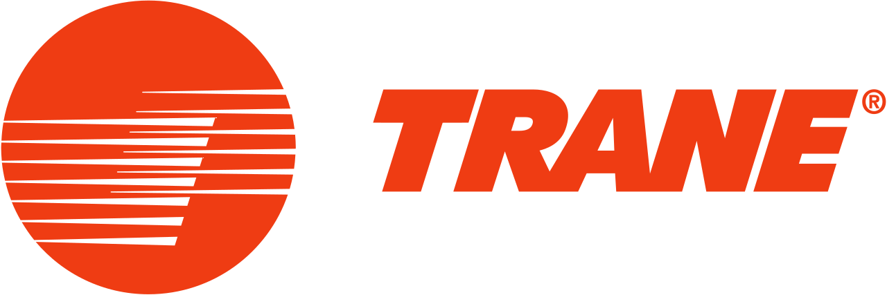 Rheem logo: white text on a red circular background