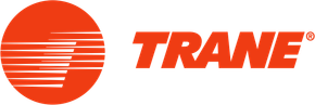 Rheem logo: white text on a red circular background