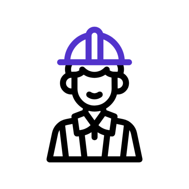 Magnifying glass over buildings, suggesting a property search.