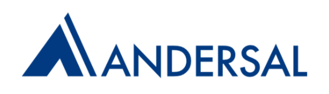 ANDERSAL logo in blue on a white background