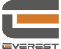 EVEREST logo with gray and orange stylized “E” and wordmark