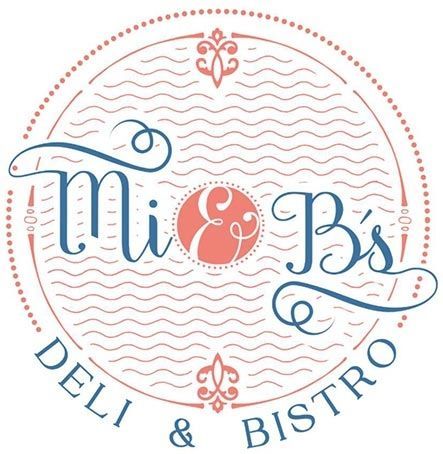 Mi & B's logo for a deli and bistro in Nassau, Bahamas