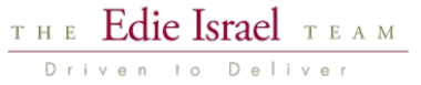 The Edie Israel Team logo with Driven to Deliver tagline.
