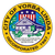 Seal of Yorba Linda, California: circular with a house, flag, stars, and text 