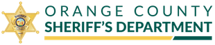 Orange County Sheriff's Department logo with a gold star badge and green text.