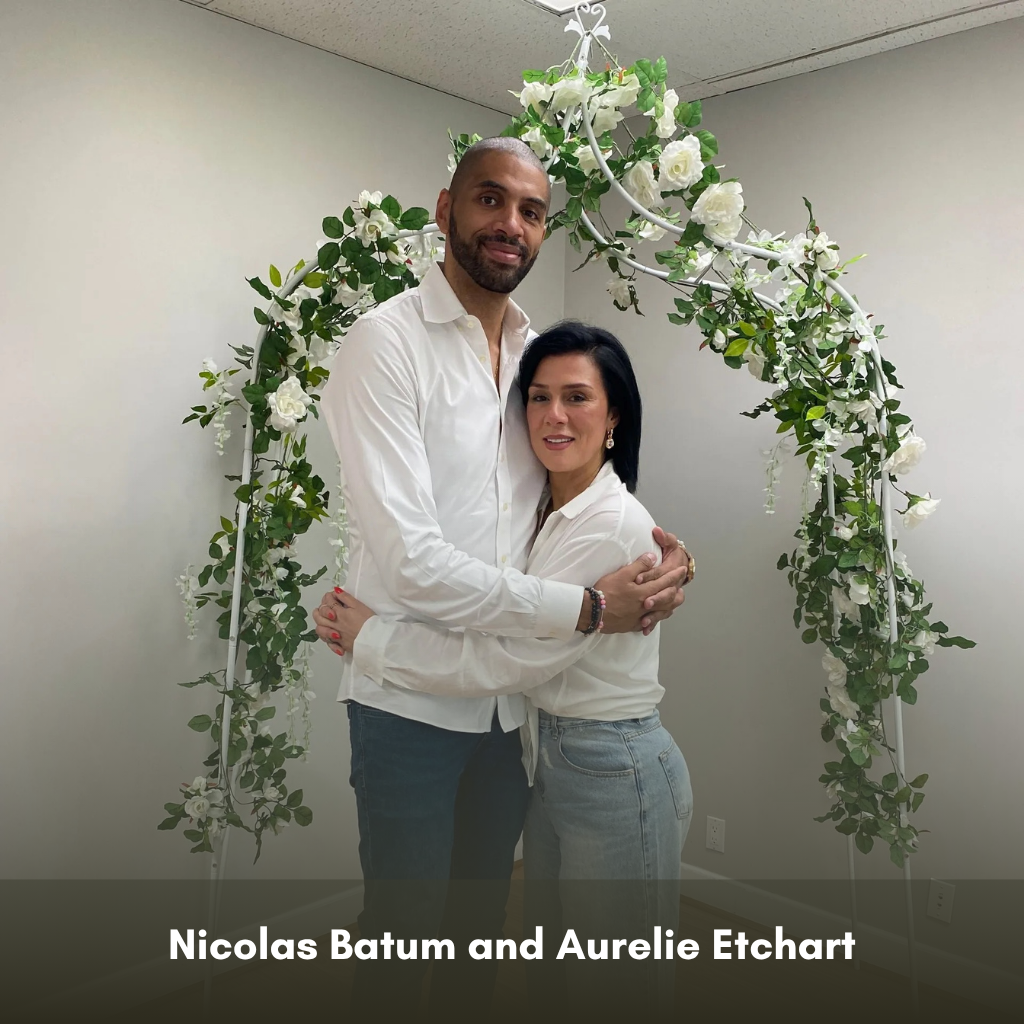 Nicolas Batum and Aurelie Etchart