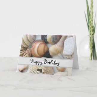 Happy Birthday Seashell Cards